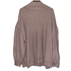 We the Free By Free People Winnie Oversize Soft Rib Knit Open Back Sweater L NEW